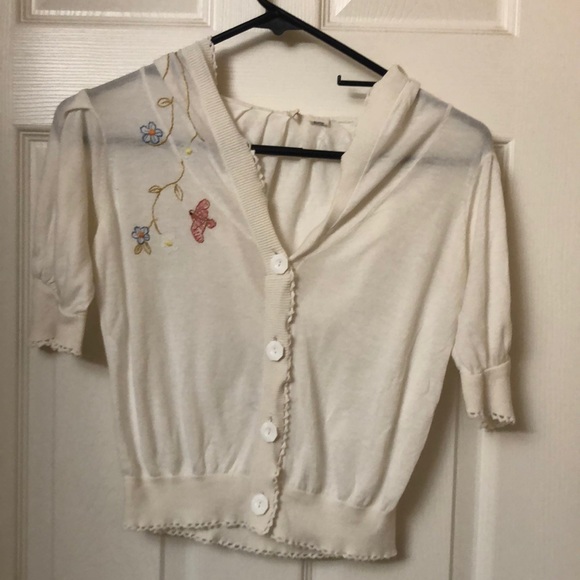 Anthropologie Moth Butterfly Shrug Too Cute - Picture 1 of 5
